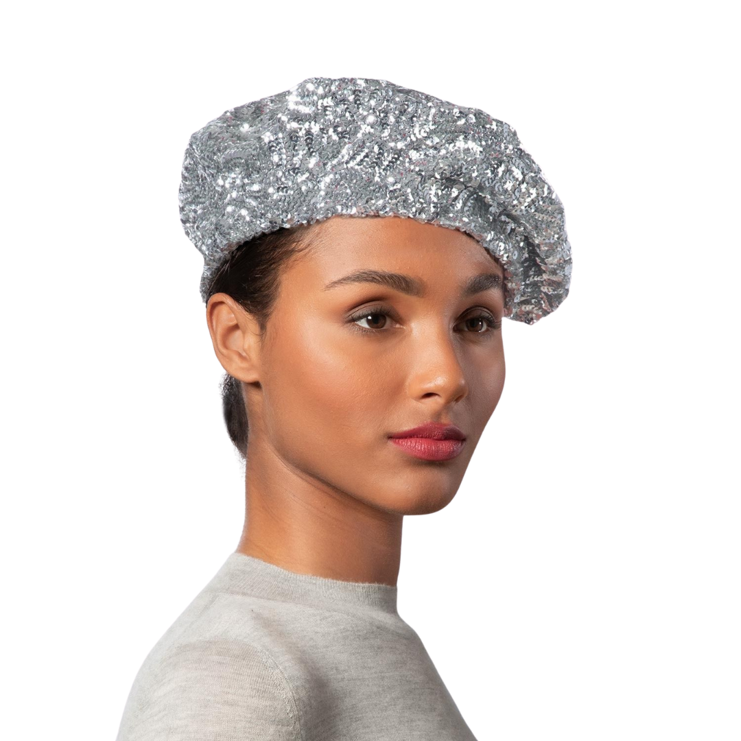 Sombrero Genuino de Diseñador Eric Javits NY - Blaze - Color Plata.