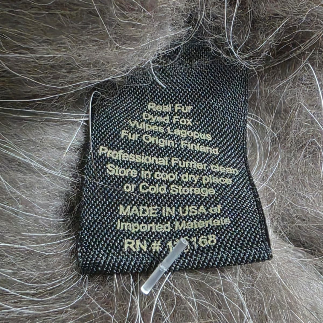 Sombrero Genuino de Diseñador Eric Javits NY - Fur Ear Muffs (Orejeras) - Color Silver Fox.
