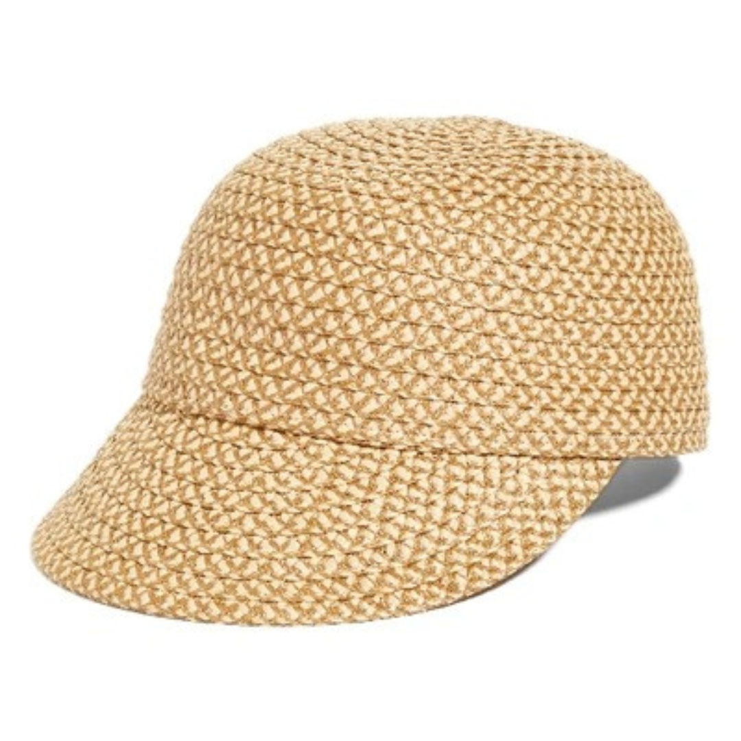 Sombrero Genuino de Diseñador Eric Javits NY - Mondo Cap - Color Peanut.