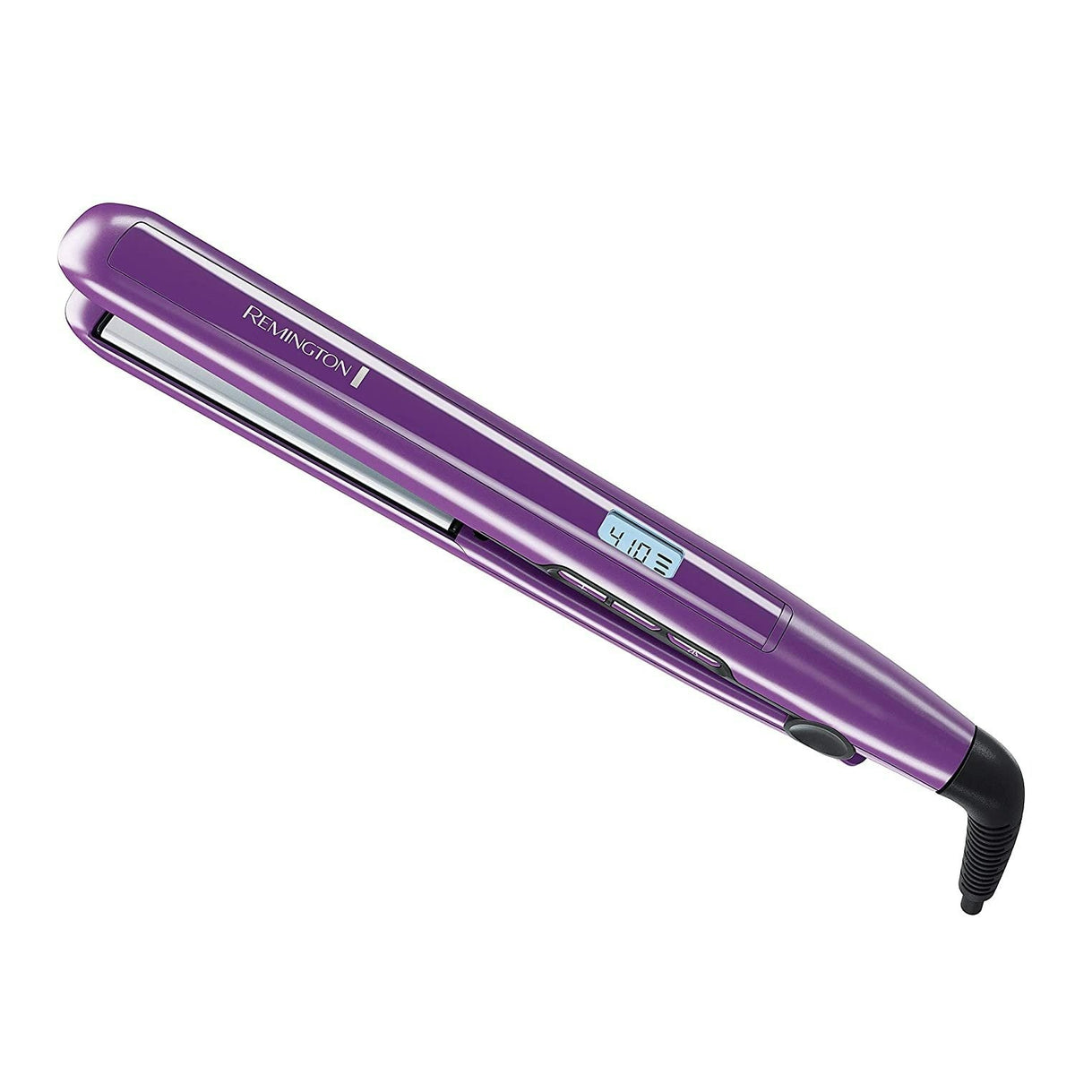 Remington S5500 Plancha Antiestática con Placas de Cerámica Flotantes y Controles Digitales - Color morado