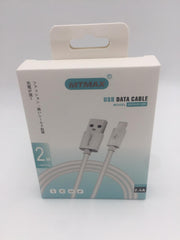 MTMAX cable USB  a lightning, Negro, Blanco
