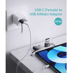 Stouchi - Adaptador USB C a USB A (paquete de 2)