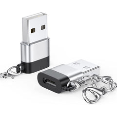 DteeDck - Adaptador USB C hembra a USB macho, paquete de 2