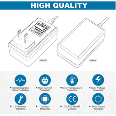 PWRON 12 V AC a DC Cargador para Hisense Chromebook C11 C12 Laptop - 6.6 pies largo