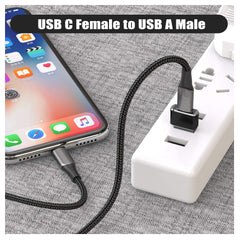 Adaptador USB C hembra a USB macho 3.0, compatible con iPhone 11 12 Pro Max, iPad 2020, Samsung Galaxy Note 10 S20 Plus S20+ Ultra, Google Pixel 4 3 2 XL